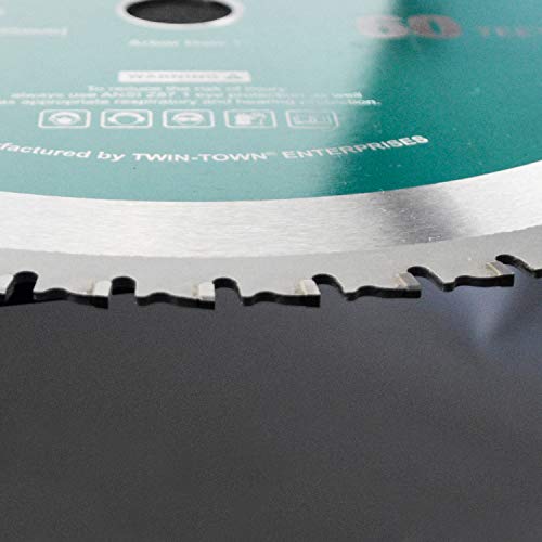 TOMAX 12 Inch 60 Tooth Industrial Level Steel and Ferrous Metal Saw Blade with 1 Inch Arbor - size: 12" 60T