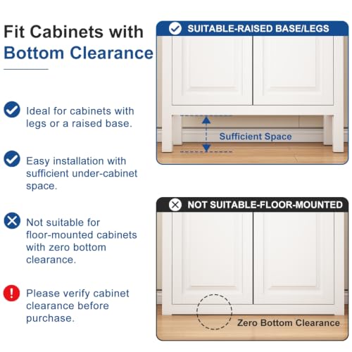 VADANIA #BK54 22" Undermount Drawer Slide, Soft Close - size: 22 Inch, style: Soft Close