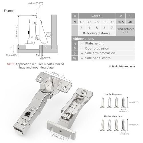 Face Frame Inset Cabinet Hinge(10 Pack), 110° Face Frame Insert Cabinet,Cabinet Door Hinge,Clip-on Base,Soft Close,Silent Hinge,3D Adjustable Hinge for Kitchen Cabinets,Bookcases,Wardrobes
