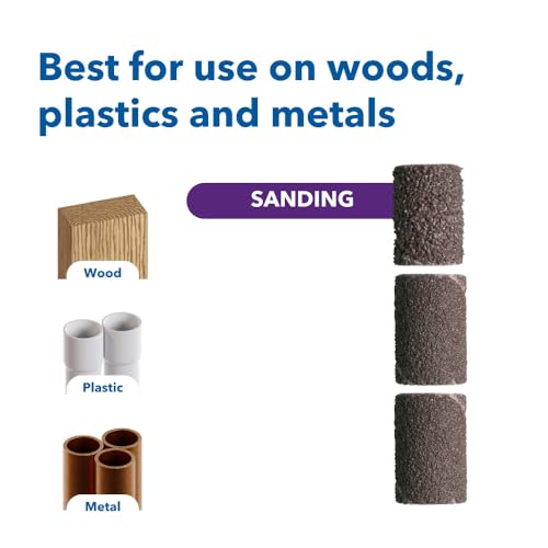 Dremel 770B-01 1/4 in. (6.4 Mm) 60, 120 & 240 Grit Sanding Band Variety Kit - size: 1/4 inch (Variety Kit), style: Industrial