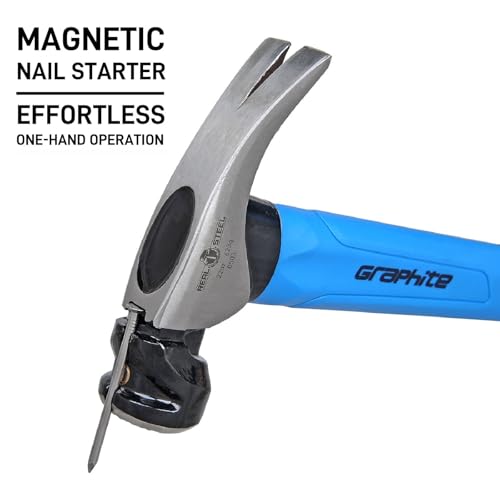 REAL STEEL 22 Oz Head Framing Hammer Magnetic Milled Face - size: 22 oz
