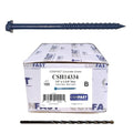 CONFAST 1/4" x 3-3/4" Hex Head Concrete Screw Anchor with Drill Bit for Anchoring to Masonry, Block or Brick (100 per Box) - size: 1/4" x 3-3/4"