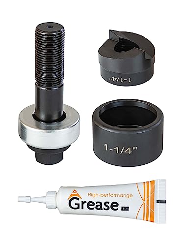 1-1/4" Conduit Knockout Punch with Manual Draw Stud 1.70" Hole - style: 1-1/4" knockout punch