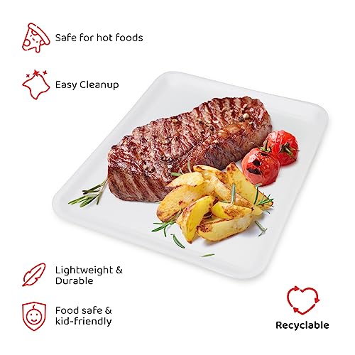 Hygloss White Foam Trays for Food & Crafts, 9 x 11 Inch, Pack of 25 - color: White, size: 9 x 11-Inch, style: 25 Pieces