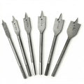 6PCS Spade Drill Bit Set, 3/8" to 1" Paddle Flat Bits Set, Wood Drill Bits with Quick Change Hex Shank, Wood Hole Cutter for Woodworking