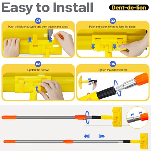 Drywall Skimming Blade Set Including 10", 16", 24" and 32" Blade