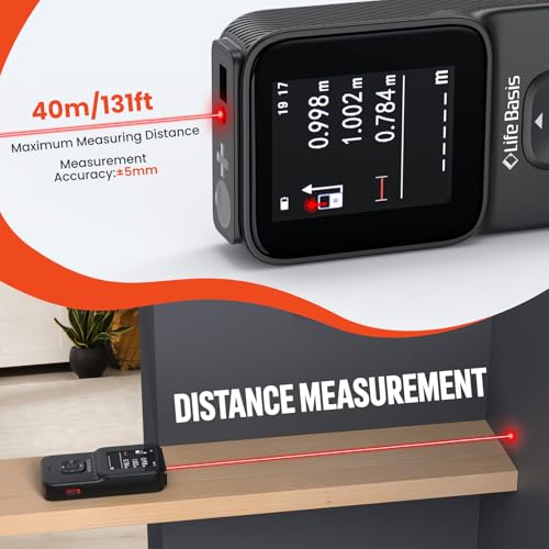 LifeBasis Stud Finder Wall Scanner, 10 in 1 Measuring Tool