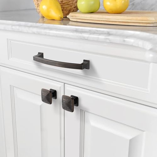 Amerdeco 10 Pack Oil Rubbed Bronze Cabinet Pulls 6.3" - color: Oil Rubbed Bronze, size: 6.3" hole center
