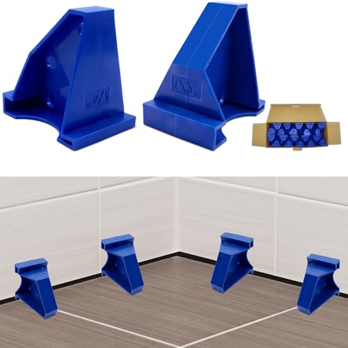 40 Pack Flooring Spacers, 2 in 1 Laminate Floor Installation Kit | Floor Spacer Tool with 1/2" & 1/4" Gap for Vinyl Plank, Tiles, Hardwood, Bamboo, Blue