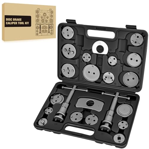 GOOACC 22pc Disc Brake Caliper Compression Tool Set Piston Rewind Black - color: 22pc Brake Caliper Black