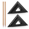 Shimeyao 4 Pcs Trimble Door and Window Casing Reveal Marking Tool 3/16 and 1/4 inch Trim Marking Gauge with Wood Pencils for Woodworking Decoration Projects