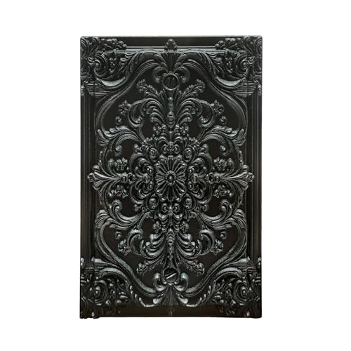 Decorative Light Switch Plate Covers Black Flower Elegant 3D Floral Embossed 1 Gang No Device Single Blank Outlet Covers Wall Plate Light Switch Cover Plate for Bedroom Home Decor - color: Black, size: No Blank 1-Gang/ 5 x 3 IN