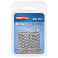#4 × 3/4" Flat Head Phillips Wood Screw, Flat Head Self Tapping Screw Sheet Metal Screws Wood Screws, Stainless Steel 304 (18-8), 4 × 3/4-Inch, 200Pcs - color: Stainless Steel Screws, size: #4 x 3/4"