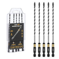 toolant 5/32" Serrated Eccentric Masonry Drill Bits, 5-Piece Set - size: 5/32"(5pcs)