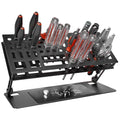Screwdriver Organizer Holder Rack: Height Adjustable (Black) - color: Black