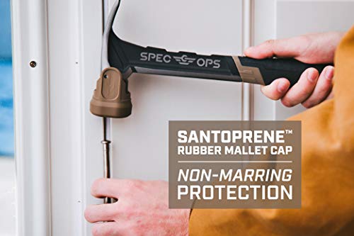 Spec Ops Tools Soft Rubber Mallet Hammer Cap for Carpentry & Demolition, Compatible with Spec Ops Hammers, Mallet Cap Only
