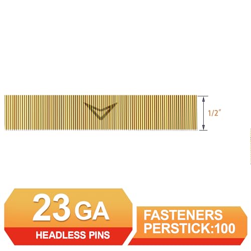 23 Gauge Pin Nails,Headless Pinner,1/2",10000pcs - size: 1/2"---10000pcs
