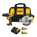 DEWALT 20V MAX Cordless Drill Driver and Circular Saw Combo Kit with 2 x 2 Ah Batteries and Charger, Contractor Bag (DCK252D2) - size: 2 Tool Combo Kit