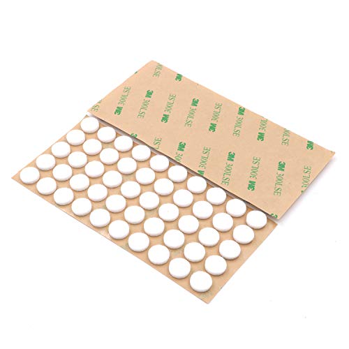 Furniture Felt Pads 3/8" (10mm) Diameter Round 3M Self Adhesive Protects Kitchen Cabinets, Drawers, Desks and Furniture Against Bumps and Scratches 100 Pack - White - color: White 100 Pack