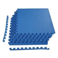BalanceFrom Puzzle Exercise Mat 3/4" Thick, EVA Interlocking Foam Floor - color: Blue, style: 3/4" Thick, 24 Square Feet
