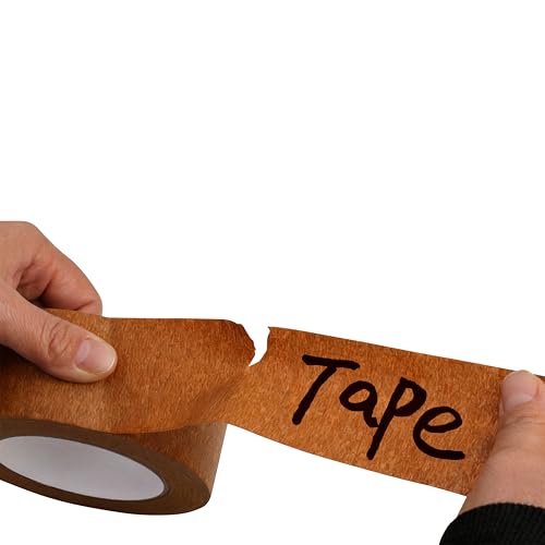 Brown Painters Tape 2 inch Wide Brown Masking Tape Paint Tape Paper Tape 2 inch x 55 Yards - color: Brown, size: 2 Inch
