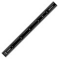 PEC Tools 6 inch Flexible Metal Ruler, Easy to Read Stainless Steel Ruler, High Contrast, 16R Graduation (1/32", 1/64", 1/50", 1/100"), Machinist Ruler with Black Chrome Finish, Made in USA - color: Black Chrome-Flexible, size: 6"