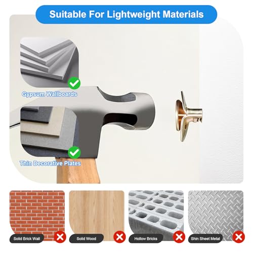 120PCS PCS Self-Drilling Drywall Anchors Kit Self Drilling Drywall Anchor Screws,Metal Anchors Kit, No Drill Needed, Zero Wall Damage,60 Sheetrock Anchors (0.47X1.57inch) and 60 Zinc Plated Screws