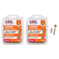 GRK Fasteners #8 x 2-3/4" Low-Profile Cabinet Screws, 100 PCS (2-PK; 200 CT) - color: Brass, size: #8 x 2-3/4"