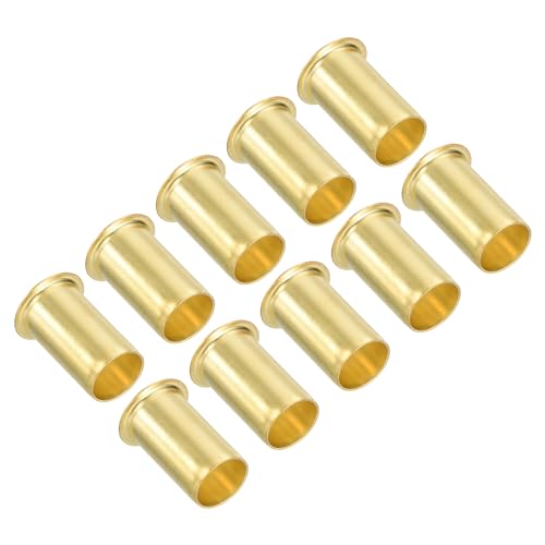 PATIKIL Brass Compression Insert for 3/8" Tube OD 10Pcs Insert Support - size: 3/8 Inch