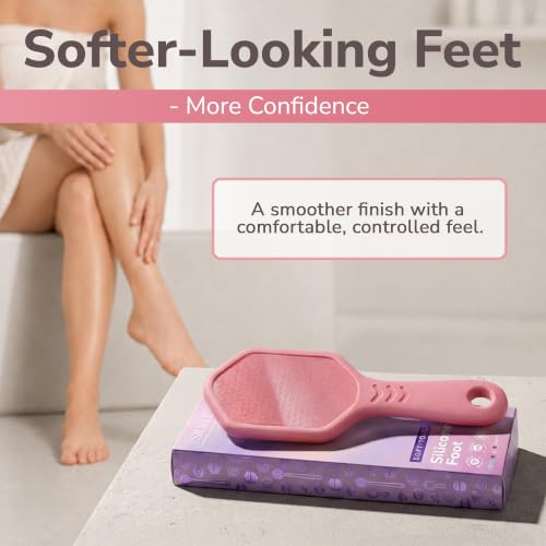 SILKLE Nano Glass Foot File - Foot Callus Remover for Feet & Foot Scrubber - style: Pink