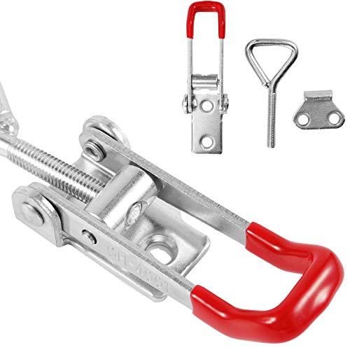 30 PCS 4001 Heavy Duty Quick Release Pull Latch Toggle Clamp, Clamps with 330 Lbs Holding Capacity for Cabinet Door Table Storage Box Home Office Factory - size: 30 Pack 4001