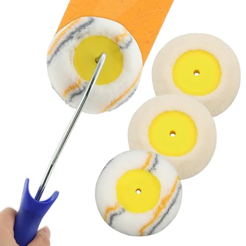 Corner Edger Paint Roller Kit Including 4 Pcs Drywall Corner Tool 4 Inch Paint Roller, Paints Edger Corner-Paint-Roller Tool for Home Office Wall Painting Decoration