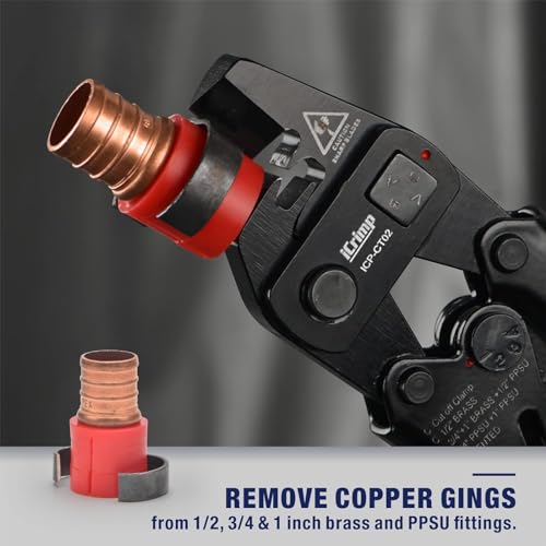 iCrimp PEX Removal Tool for F2098 Stainless Steel Clamps&F1807 Copper Rings