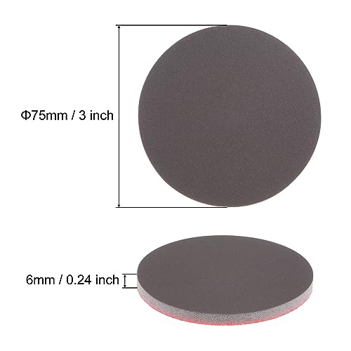 uxcell 40pcs 3 Inch Sanding Sponge Set 2000 Grit 3000 Grit Hook and Loop Sanding Disc Wet/Dry Polishing for Car Wood Drywall Metal (20pcs of Each Grit) - size: 2000 Grit 3000 Grit