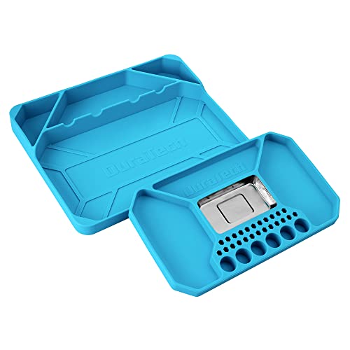 DURATECH 2-Piece Silicone Tool Tray, Magnetic Tool Organizer