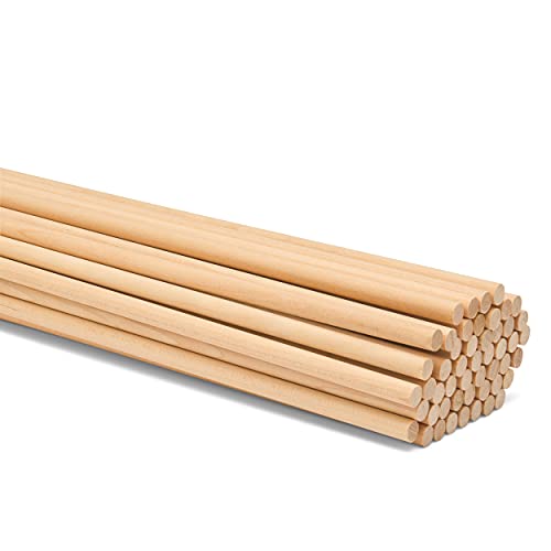 Dowel Rods Wood Sticks Wooden Dowel Rods 1/4 x 18 Inch Unfinished Hardwood Sticks for Crafts and DIYers 25 Pieces by Woodpeckers - size: 1/4" x 18" Dowels