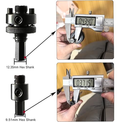 Bi-Metal Hole Saw Kit Set 3/4" to 3" HSS Hole Saw Drill Bits for Wood Boards Soft Metal Sheet PVC Fiberboard Plastic Drywall 17PCS