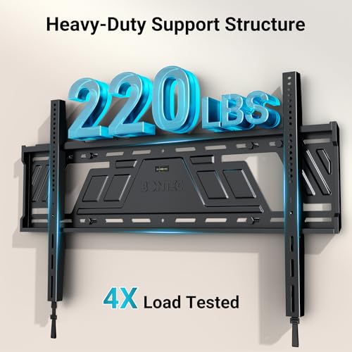 BONTEC Heavy Duty Fixed TV Wall Mount, 43-100 Inch TVs, Max VESA 800x600mm - size: 43-100 Inch
