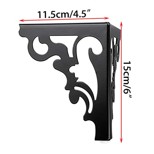OwnMy 4PCS Metal Furniture Legs Feet, Modern Sofa Cabinet Legs for Repairs - color: Black