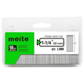 meite 18 Gauge Brad Nails, 1-1/4 Inch 18GA Brad Nails Galvanized Small Finishing Nail Gun Nails for Pneumatic, Electric Brad Nailer Gun (1,000 Counts) - size: 1-1/4"