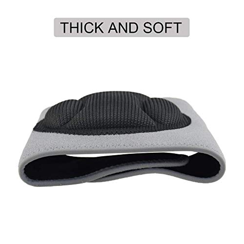 Knee Pads Comfortable Non-Slip, Thick Extra Foam Cushion kneepads for Scrubbing Floors, Gardening, Yoga & Construction, Soft Inner Liner, Strong Double Straps and Adjustable Easily for women(L)