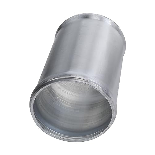 AC PERFORMANCE 2.25" (57mm) OD Aluminum Alloy Hose Joiner Silicone Pipe Connector Bead, 4" Length with 304 SS Clamps, Pack of 2 - size: 2.25" (57mm) - 2PCS