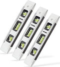 DOWELL 9 Inch Magnetic Spirit Level, Leveler Tool, 3-Pack, White - color: 3pcs-white