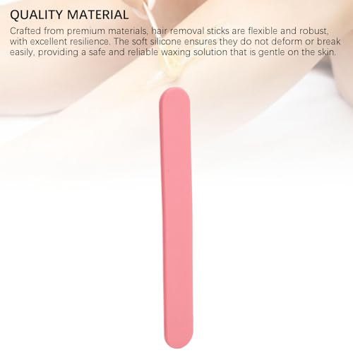 5Pcs Silicone Stir Sticks, Reusable Mixing Stick, Non Stick Silicone Wax Spatulas for Liquid, Paint, Popsicle Stirring Tool (Pink)