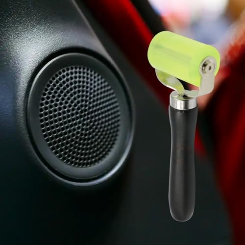 1 Pc Automobile Sound Deadener Rolling Wheel Roller,Car Audio Sound Deadening Application Wheel Roller,Noise Filter Application Wheel Roller Sound Heat Insulation Mat Wallpaper Application
