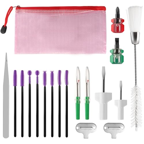 ATROPOS 19 Pcs Sewing Machine Cleaning Kit, Repair Tools with Storage Bag for Sewing Machine Maintenance