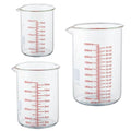 High Borosilicate Glass Measuring Cup Set-V-Shaped Spout，Includes 250ml(8OZ), 500ml(16OZ), and 1000ml(32OZ) Glass Measuring Beaker, Easy to Read - size: 250ml/500ml/1000ml (8oz/16oz/32oz)