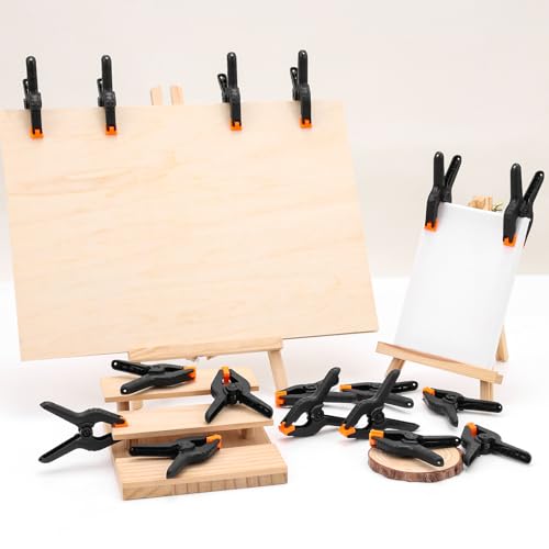 24 Pack 3.5 inch Plastic Spring Clamps, Backdrop Clips - size: 3.5in-24P