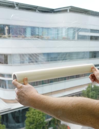 ROLLINDOG 2Mil Self Adhesive Clear Protective Glass Film 24 Inch x 100 Ft - color: 24 inch x 100 feet