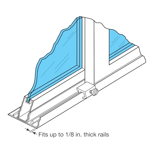 Prime-Line Sliding Window Security Lock for 1/8 in. Rail, Aluminum (4 Pack) - color: Aluminum